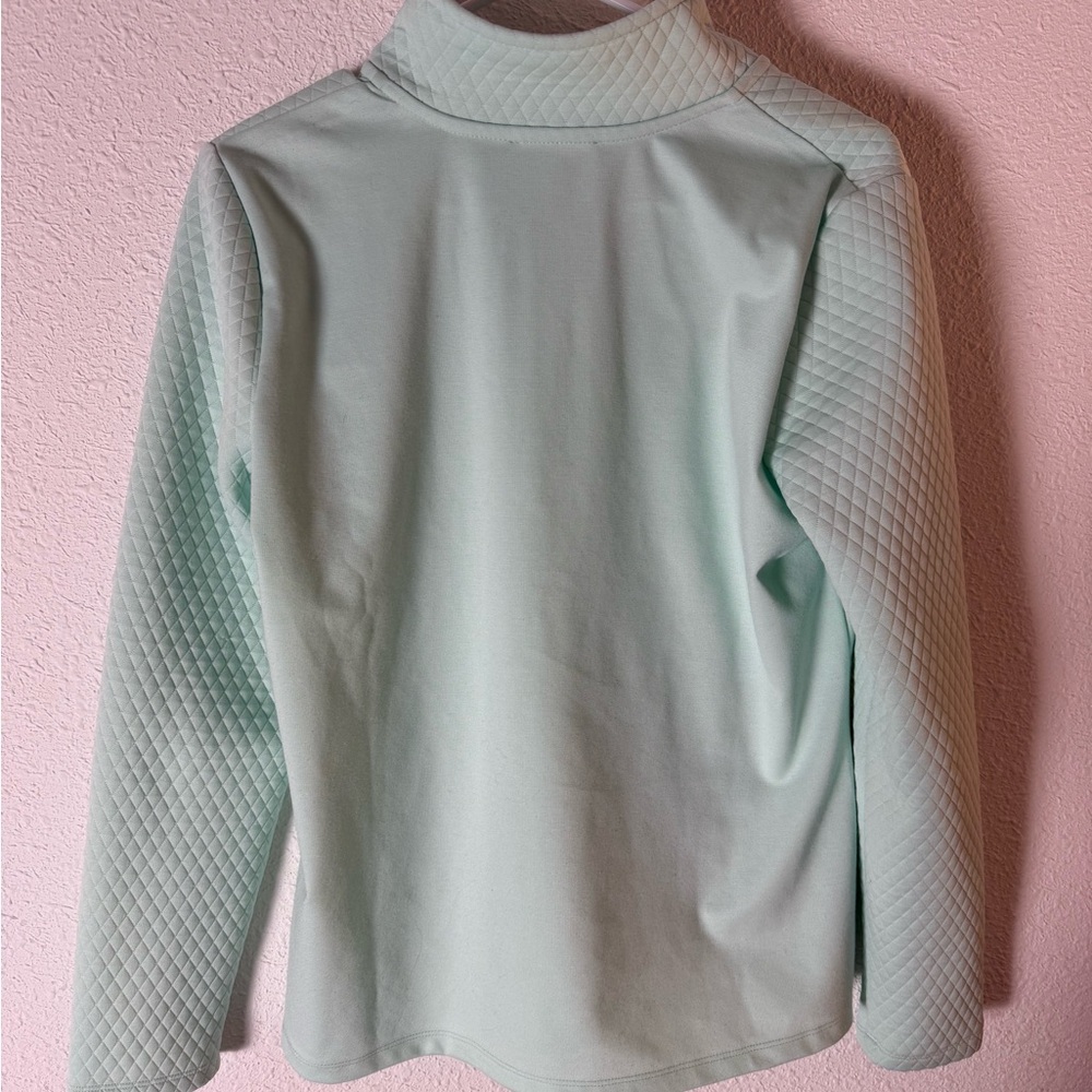 Talbots Light Green Quilted Pullover - image 3